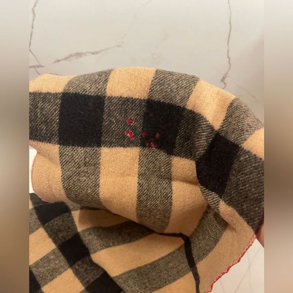 ❌SOLD❌BURBERRY Cashmere Reversible Giant Check Scarf - Picture 6 of 11